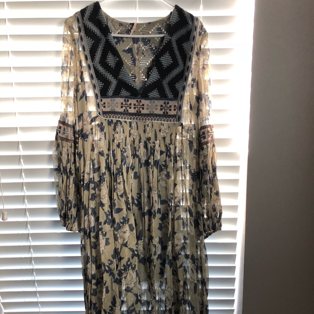 Free People embroidered dress